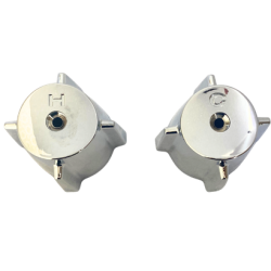 HDZ0024 2 Pcs * Hot / Cold Water, Zinc Handle. Wall-Mounted Tub & Shower Faucet